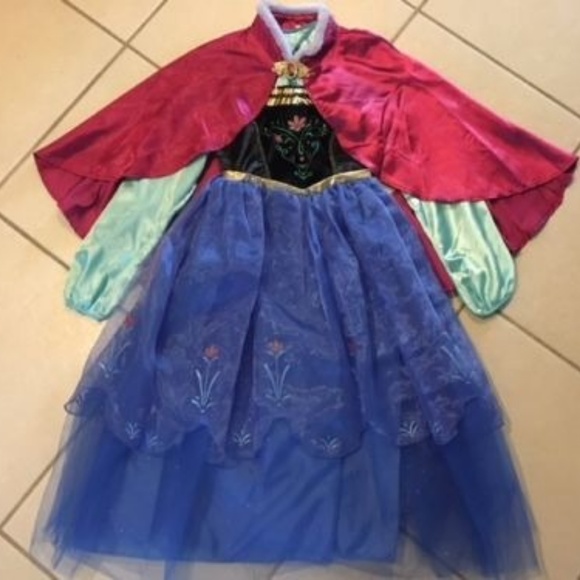 NEW DISNEY Anna HALLOWEEN COSTUME L Frozen Dress - Picture 1 of 2